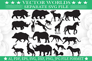 Wild Animals Svg, Wild, Animals Svg, an Object Graphic by VectorWorlds (Thumbnail 1 of 3)