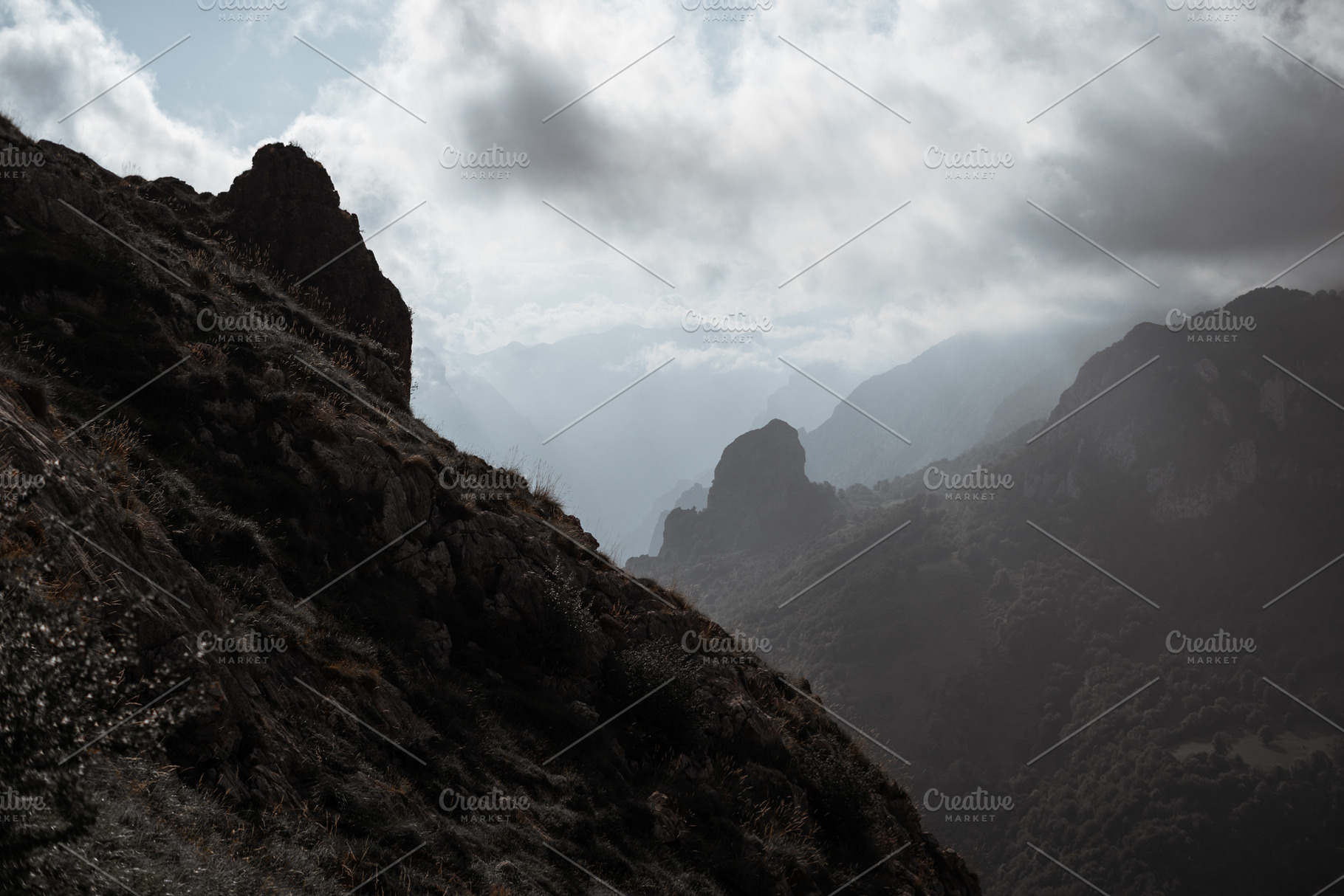 Misty Picos de Europa mountains, a Nature Photo by SkyNext