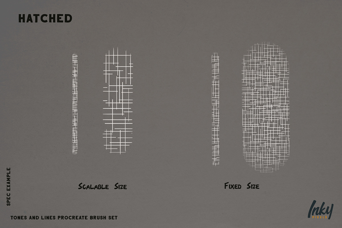 Tones and Lines Procreate Brushes, a Brush Add-On by Inky Pixels (Photo 10 of 13)