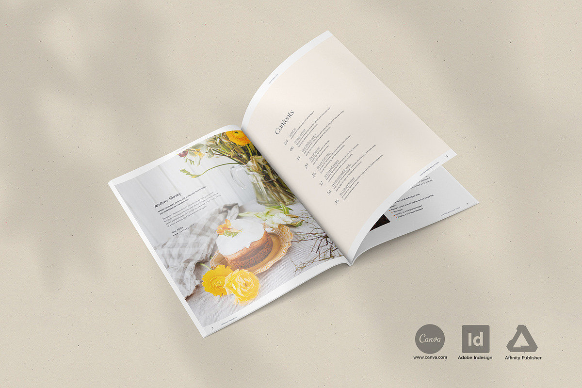 Cook- and Recipebook / Canva + Indd, a Brochure Template by Imagination Area (Photo 2 of 23)