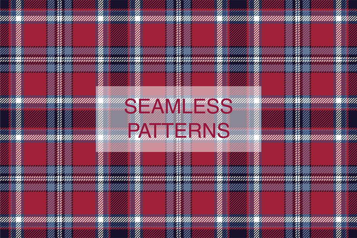 #78 British Plaids in Blue & Red, a Pattern Graphic by Plaid4You (Photo 9 of 9)