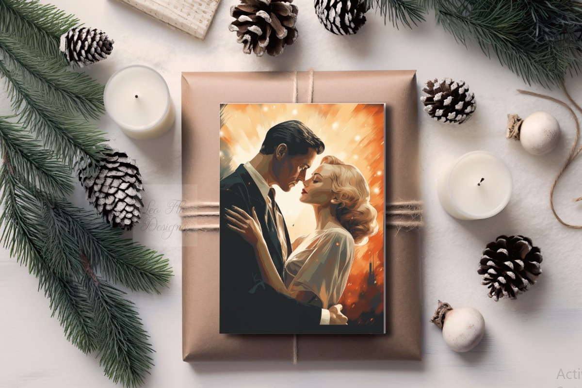5x7 greeting card mock up PSD photo, a Holiday Photo by Leo Flo Mockups (Photo 4 of 5)