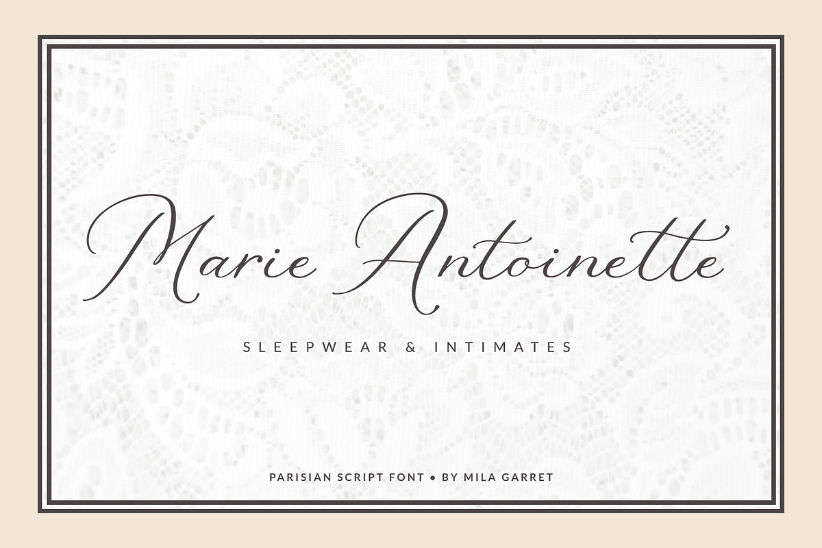 Parisian Vintage Calligraphy Script, a Script Font by Mila Garret (Photo 8 of 13)