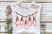 Sparkling Christmas Lights Clipart, an Illustration by CraftArtStudio (Thumbnail 5 of 6)