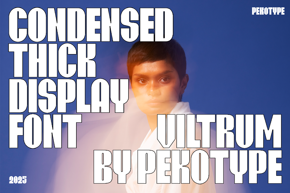 VILTRUM - Super Bold Condensed Font, a Font by Pekotype (Photo 2 of 15)