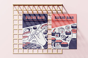 Sushi, Japan food posters, banners, a Background Graphic by Good Studio (Thumbnail 5 of 6)