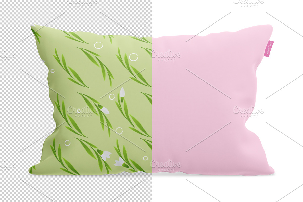 Rectangular pillow mockup, a Mockup by NatalyaZelenova (Photo 4 of 5)