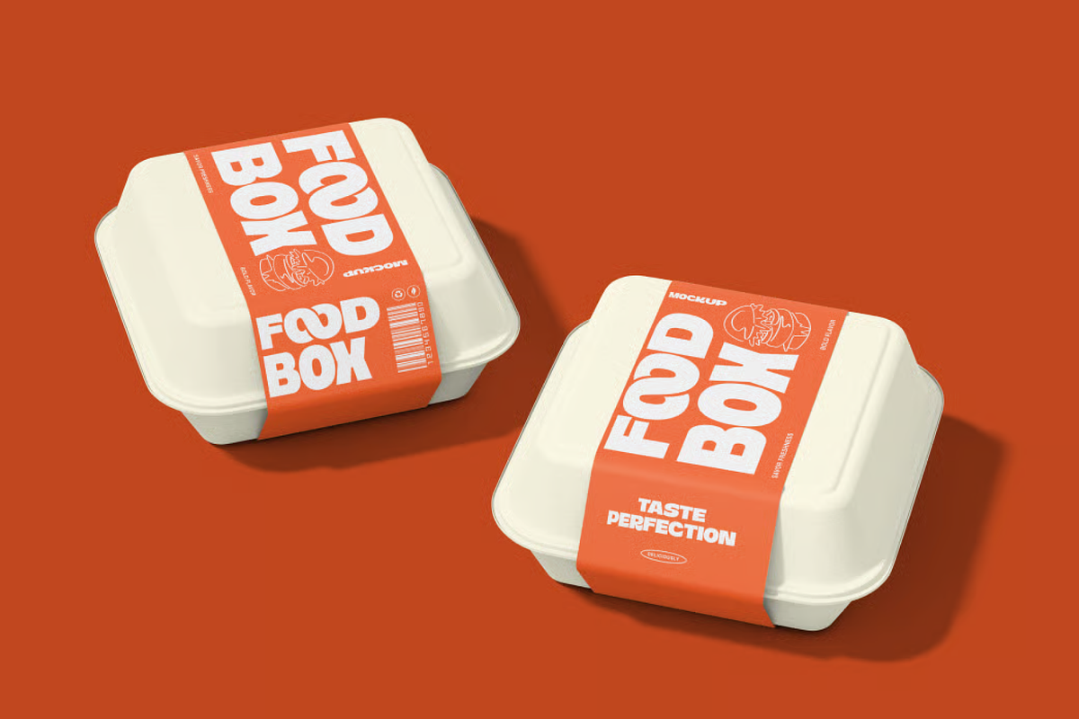 Gourmet Food Box Mockup PSD, a Packaging Mockup by graphicsauce (Photo 3 of 4)
