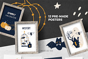 Mystery Halloween clipart collection, an Illustration by Kate Art (Thumbnail 3 of 10)