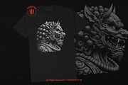 10 Bundle Dark Art Komainu Statue, an Illustration by Morspective (Thumbnail 2 of 7)