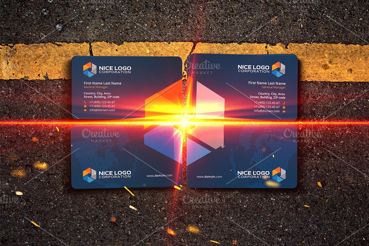 research business card, a Business Card Template by Indigo Graphic Shop