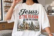 Jesus Is The Reason For The Season, a Seasonal Illustration by Libby Wishes (Thumbnail 2 of 4)