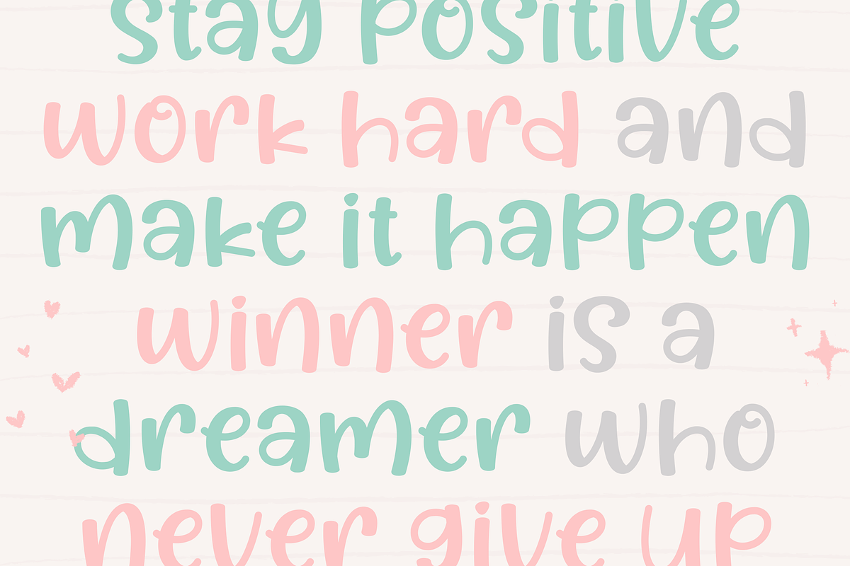Play in Bright - Quirky Handwritten, a Handwritten Font by Namara Creative Studio (Photo 7 of 7)