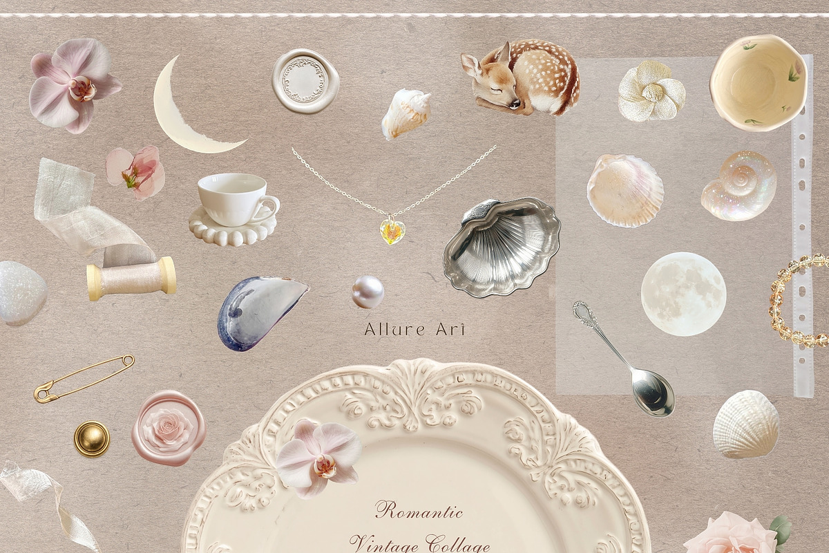 Vintage Collage Kit Lace & Paper, an Object Graphic by Allure Art (Photo 14 of 23)