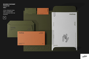 Branding Mockup Stationery Kit VOL 5, a Pens & Pencil Mockup by Catkie - Digital Art