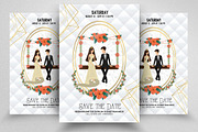 Save The Date Flyer Template, a Flyer Template by Psd Templates (Thumbnail 1 of 2)
