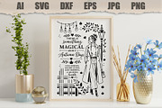 Stencil Autumn Lady, a Person Illustration by MARYCRAFTIRIA (Thumbnail 3 of 3)