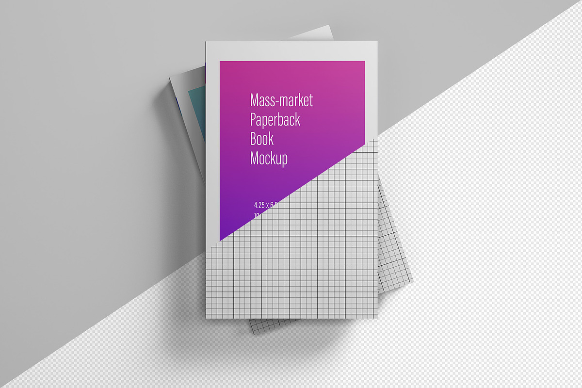 Mass-market Paperback Book Mockup, a Books & Magazine Mockup by Illusiongraphic (Photo 13 of 23)