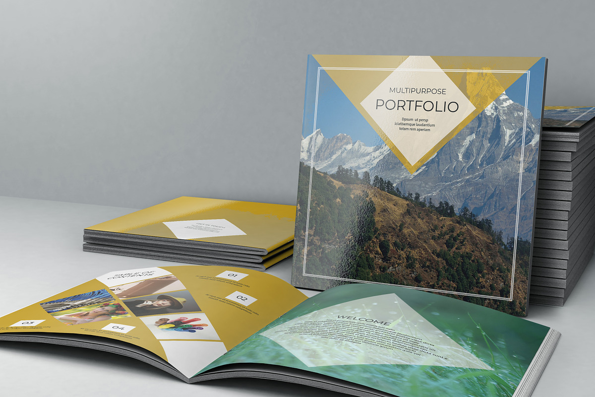 Multipurspose Square Portfolio, a Brochure Template by retrographix (Photo 2 of 9)