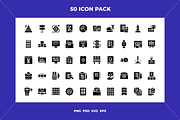 Planning and organization icons, an Outline Icon by Wencory (Thumbnail 1 of 2)