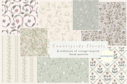Countryside Florals Pattern Bundle, a Pattern Graphic by Mieken Petra Designs (Thumbnail 1 of 5)