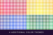 10 Rainbow Plaid Pattern Papers, a Pattern Graphic by Anne Elster Design (Thumbnail 4 of 4)