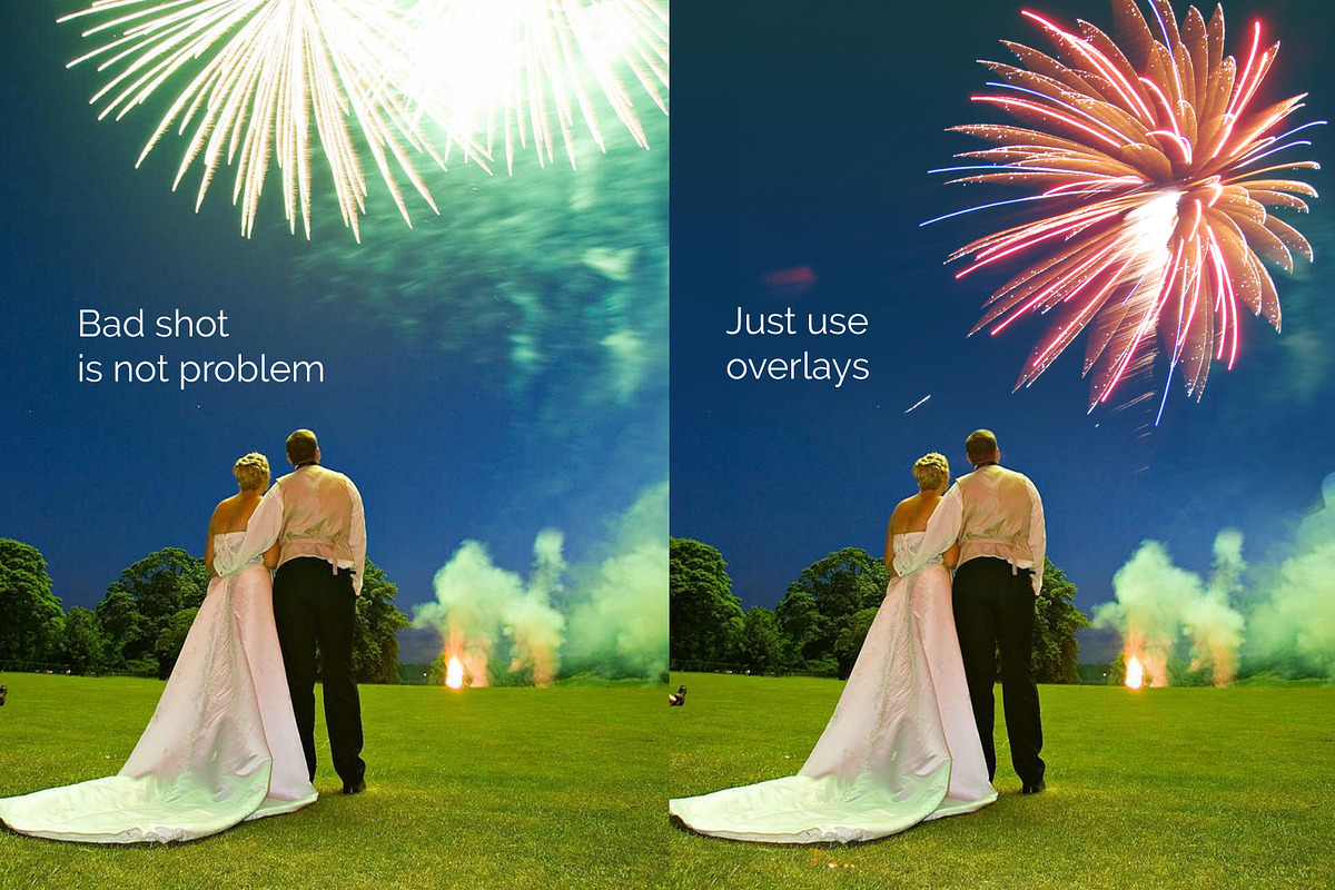 21 Firework Photo Overlays, a Layer Style Add-On by PhotoEffects.Store (Photo 3 of 6)