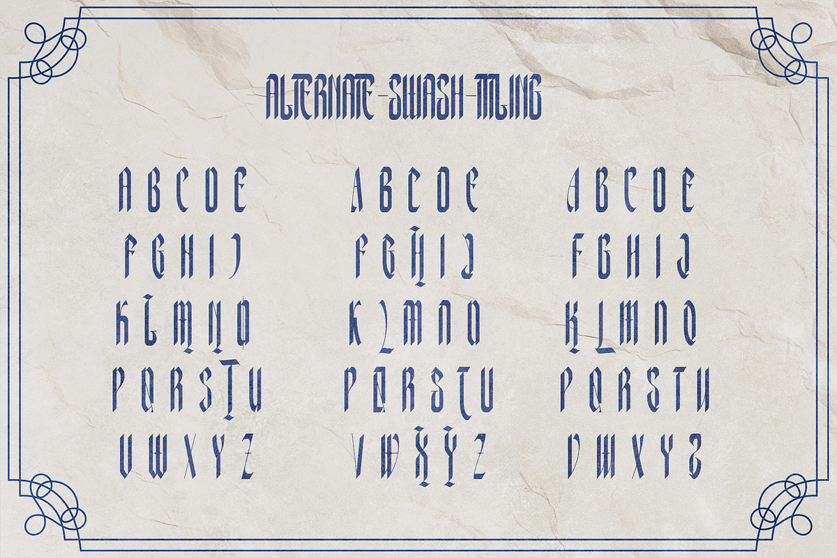Xerathos Gothic Blackletter Medieval, a Blackletter Font by Letterara (Photo 11 of 15)