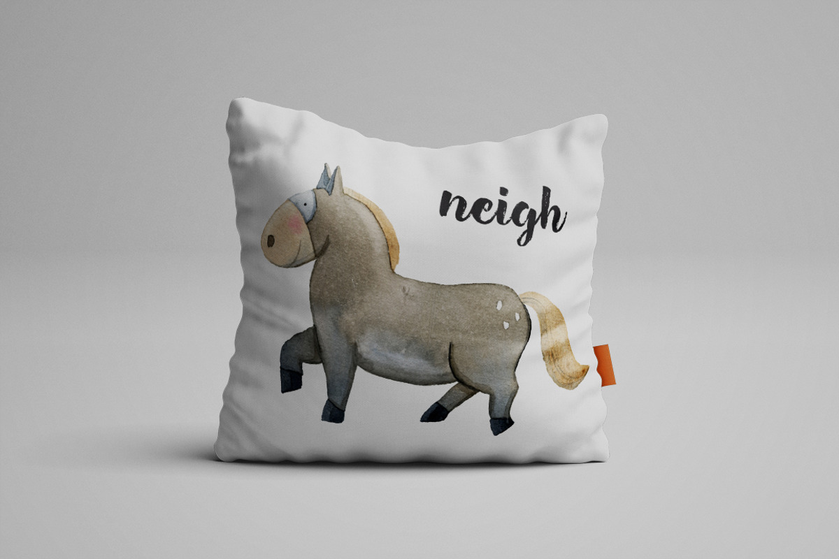 Watercolor Horses Set, an Animal Illustration by Bibela (Photo 3 of 3)