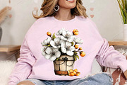 Whimsical Spring Flower Basket PNG, an Illustration by Canvas Craft (Thumbnail 6 of 7)