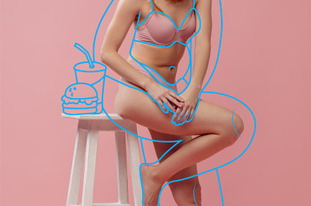 Artwork. Young beautiful woman with perfect body shape in lingerie, inner wear, a Person Photo by Volodymyr Melnyk