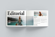 Travel Magazine Template Landscape, a Magazine Template by GoldenGrid Studio (Thumbnail 2 of 10)