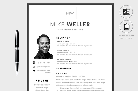 Resume Template WORD Classic CV
