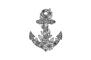 Ornamental Anchor Silhouette SVG, an Illustration by Designs_River (Thumbnail 15 of 31)