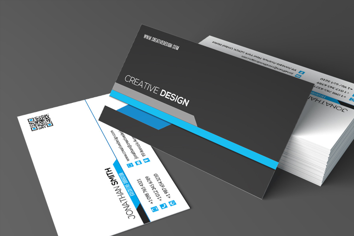 Modern Corporate Business Card SE334, a Business Card Template by annozio (Photo 2 of 4)