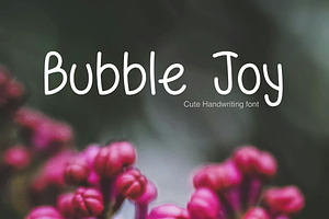 Bubble Joy Handwritten Font