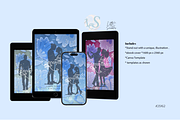 Premade Series Book Cover Design Set, a Print Template by Little Creative Scribbles (Thumbnail 2 of 5)