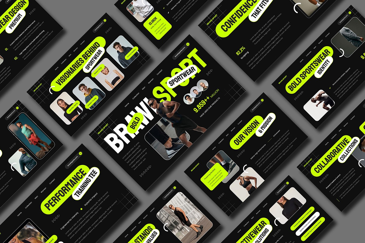Bold Sporstwear Presentation, a Presentation Template by BumbleGraph Studio (Photo 5 of 5)