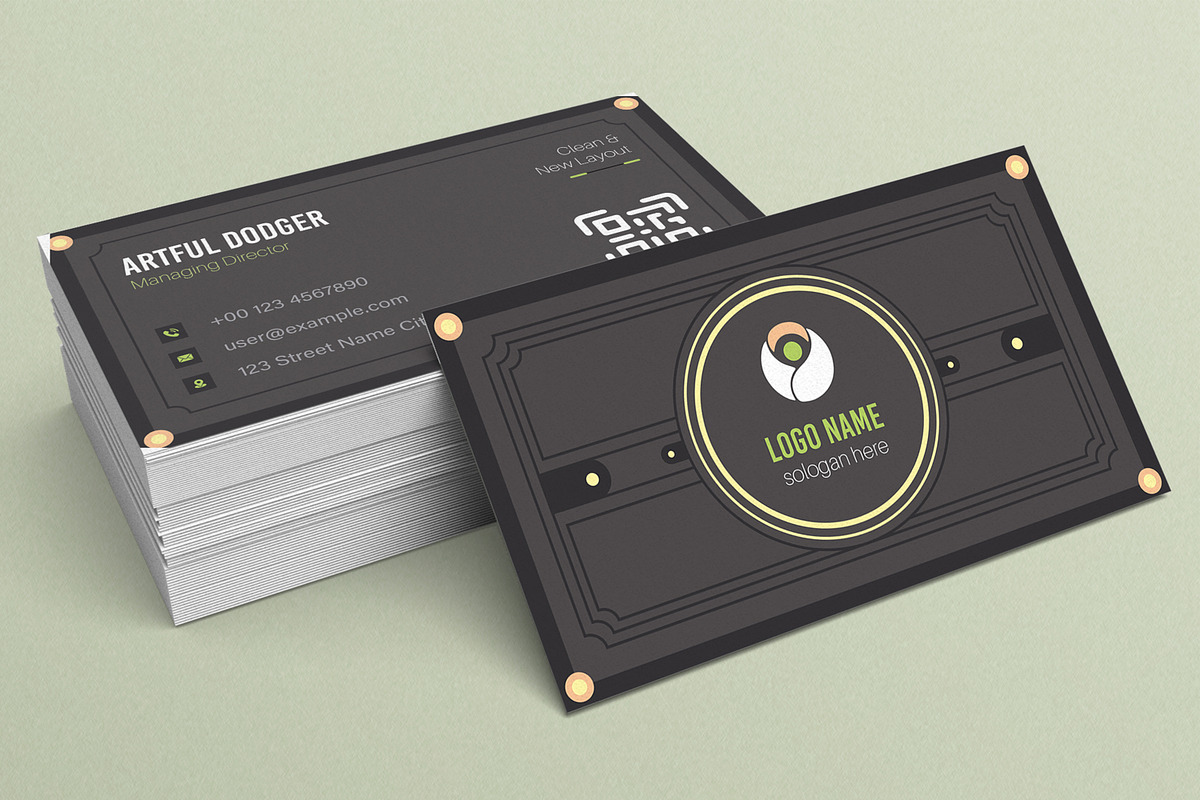 Business Card Template Design, a Card Template by MightyDesign (Photo 2 of 6)