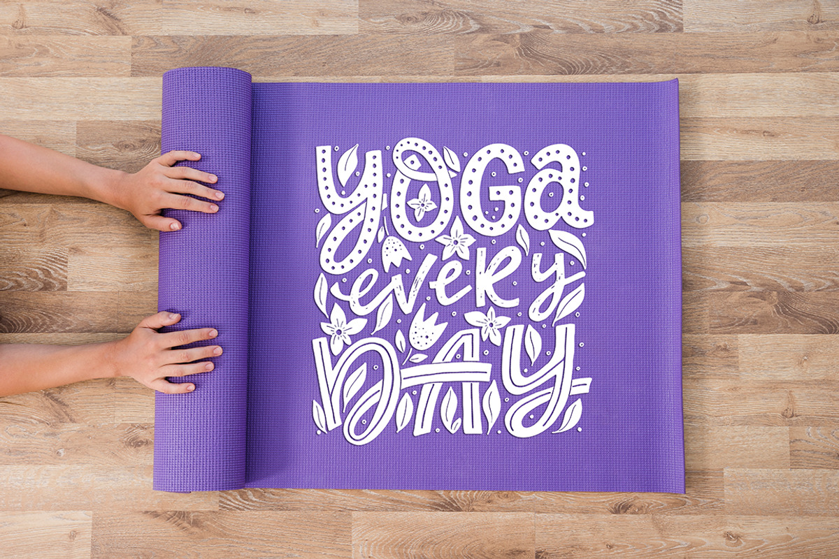 Hand lettering Yoga Posters, an Object Graphic by DariSmartArt (Photo 10 of 11)