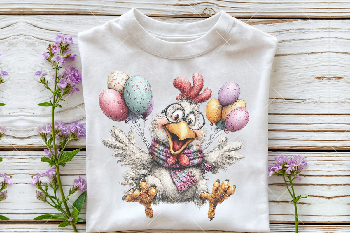Whimsical Easter Roster Clipart, an Illustration by OK Design (Photo 6 of 6)