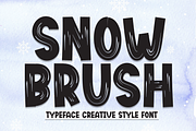 Snow Brush | Script Font, a Script Font by Scratchones (Thumbnail 1 of 8)