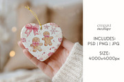 Heart Ornament Mockup, a Merchandise Mockup by EmpaviMockups (Thumbnail 6 of 6)