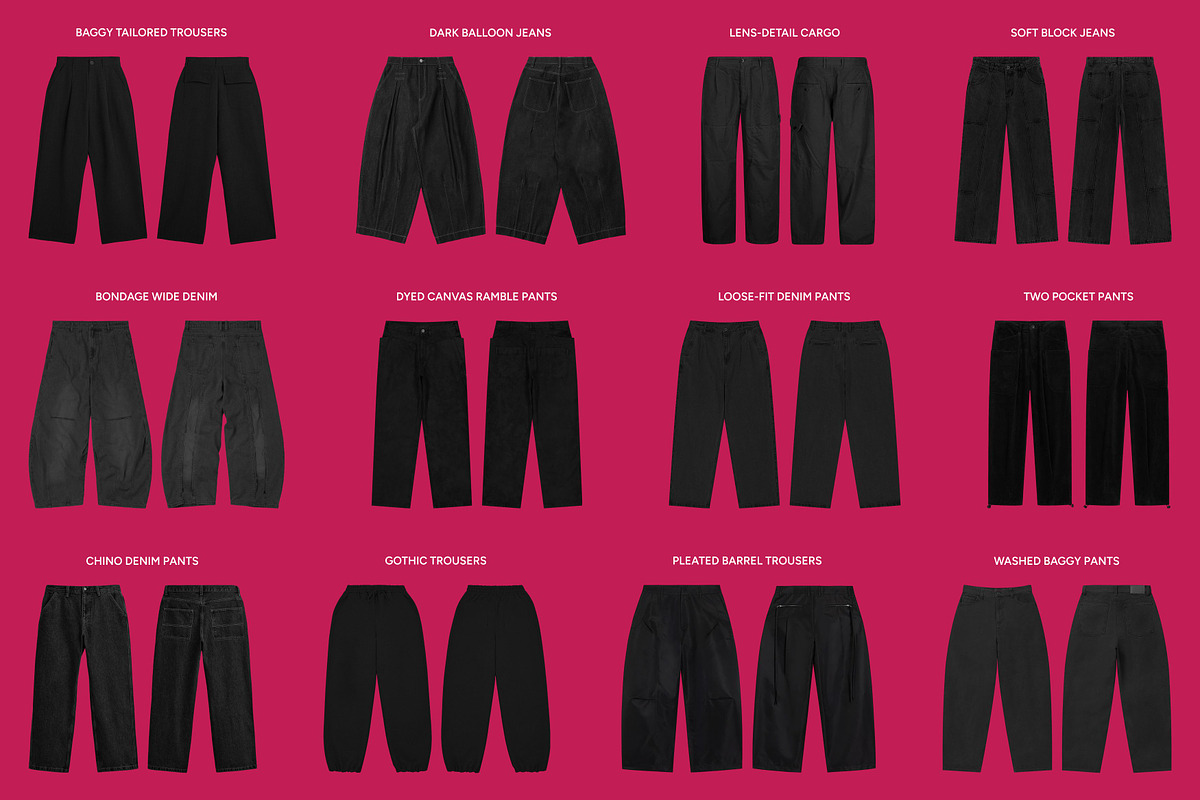 Streetwear Apparel Templates, a Bottom Mockup by AtelierDuVow (Photo 8 of 10)