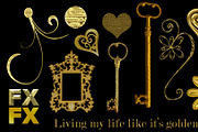 Gold Photoshop Layer Styles, a Layer Style Add-On by Posh Papers & Patterns (Thumbnail 3 of 5)