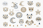 Funny animal faces and rainbows, an Animal Illustration by Moony Рatterns (Thumbnail 4 of 12)