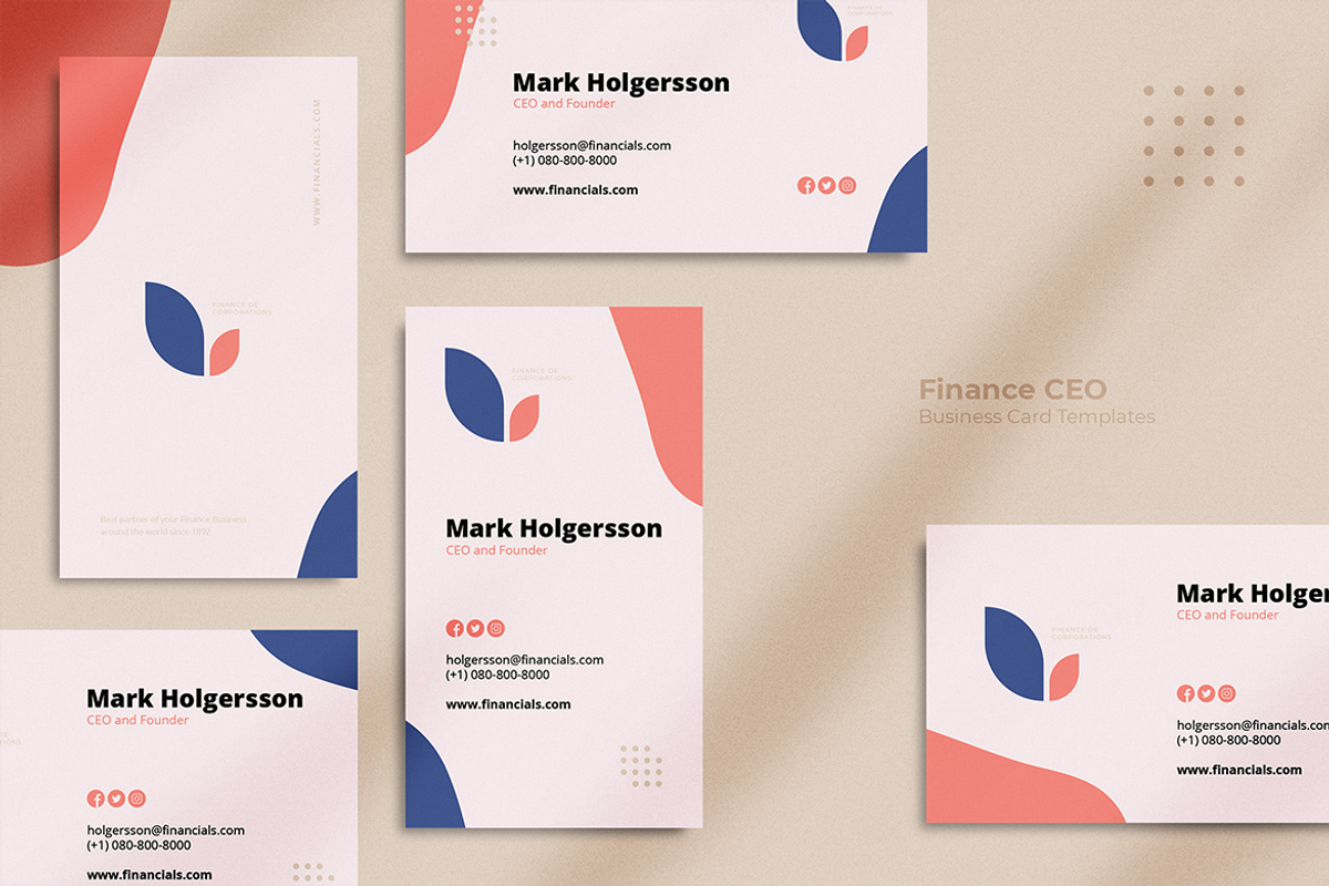 Finance CEO Business Card, a Business Card Template by Rahardi Creative