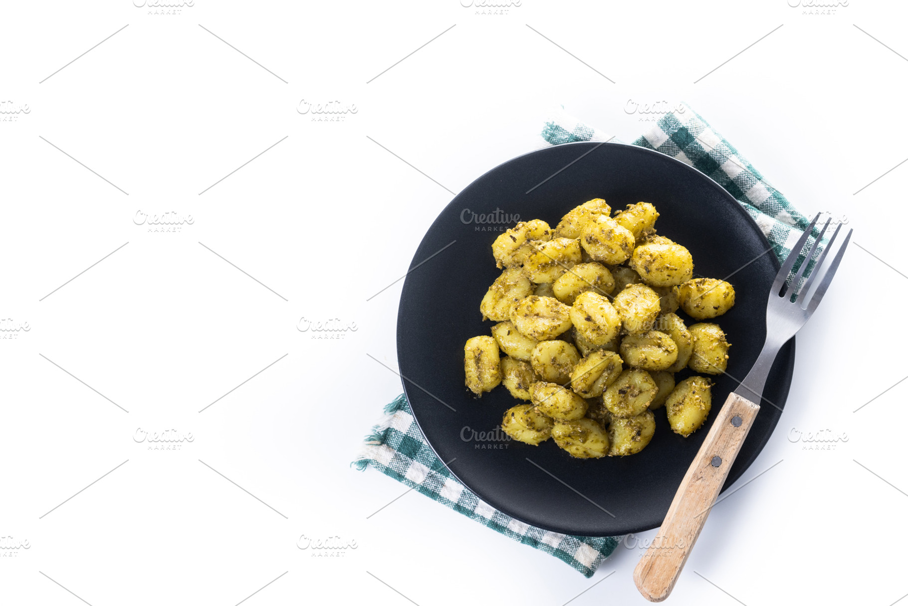 Gnocchi with pesto sauce, a Food & Drink Photo by etorres69