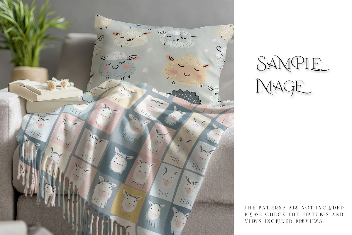 Blanket and Pillow Mockup, a Product Mockup by mock-ups (Photo 6 of 8)