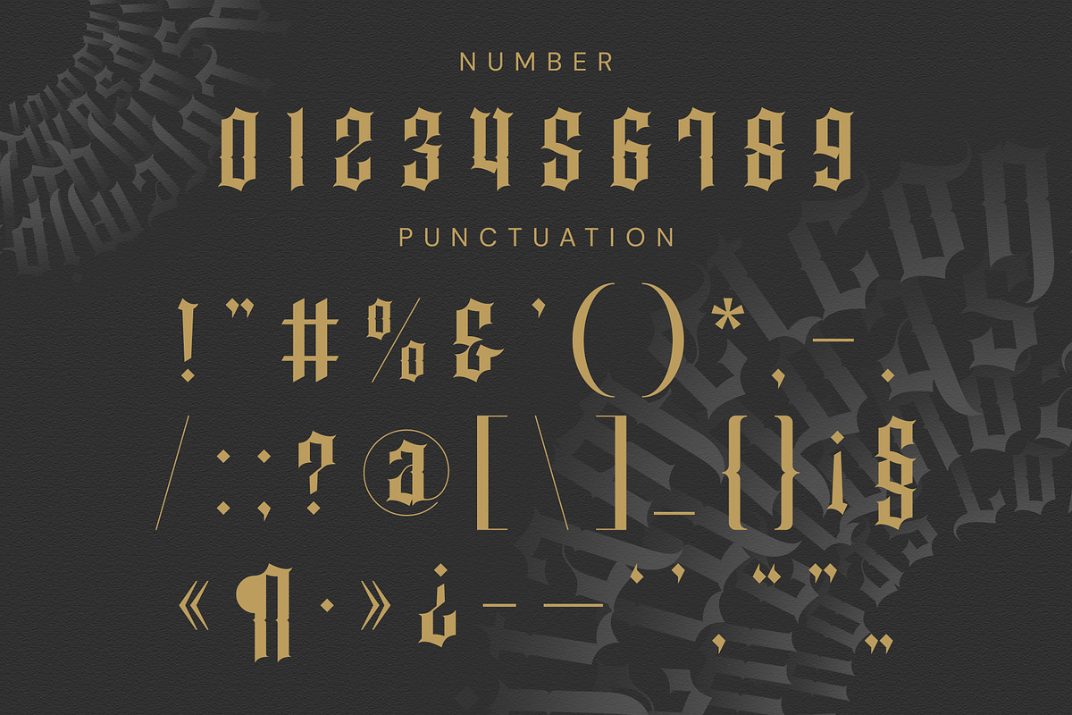 Klaviar Blackletter Font, a Blackletter Font by Idea Studio (Photo 10 of 10)